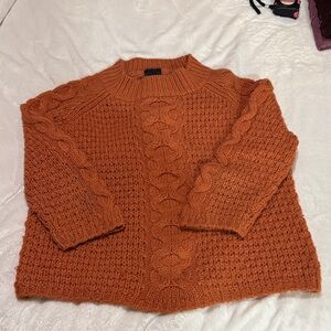 Anna Sui Vintage Cable Knit Sweater - Rust